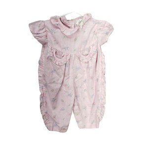 Mayfair Pink‎ Floral 0-6 Months Baby Girl Romper